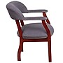 Flash Furniture Fabric Luxurious Conference Chair with Silver Trim Nails, Gray (BZ105GY)~#|#~sp144375932_sc7