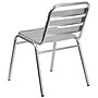 Flash Furniture Aluminum Commercial Indoor-Outdoor Armless Restaurant Stack Chair with Triple Slat Back~#|#~sp144376179_sc7