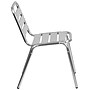 Flash Furniture Aluminum Commercial Indoor-Outdoor Armless Restaurant Stack Chair with Triple Slat Back~#|#~sp144376195_sc7