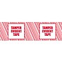 Tape Logic 3" x 110" yds. x 2.5 mil "TAMPER EVIDENT" Security Tape,  Red/White, 24/Carton~#|#~sp144376951_sc7