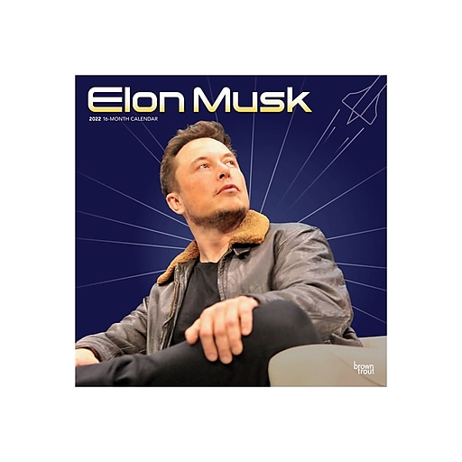 Elon Calendar 2022 2022 Browntrout Elon Musk 12" X 12" Monthly Wall Calendar (9781975450236) |  Staples