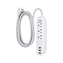 Philips 3-Outlet 3-USB Port Surge Protector, 6', White/Gray (SPP3306WB/37-991)~#|#~sp144382068_sc7