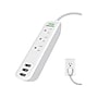 Philips 3-Outlet 3-USB Port Surge Protector, 6', White/Gray (SPP3306WB/37-991)~#|#~sp144382071_sc7