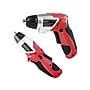 Apollo Tools 3.6V Lithium-Ion Rechargeable Screwdriver with 45-Piece Accessory Set, Red (DT4944)~#|#~sp144382139_sc7