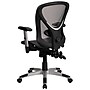 Flash Furniture Sam Ergonomic Mesh Swivel Mid-Back Multifunction Executive Office Chair, Transparent Gray (GOWY1363)~#|#~sp144471487_sc7