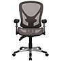Flash Furniture Sam Ergonomic Mesh Swivel Mid-Back Multifunction Executive Office Chair, Transparent Gray (GOWY1363)~#|#~sp144471489_sc7