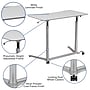 Flash Furniture Merritt 37"W Rectangular Adjustable Standing Computer Desk, Light Gray (NANIP61)~#|#~sp144471821_sc7