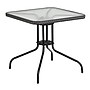 Flash Furniture Lila 28'' Square Table with 2 Rattan Stack Chairs, Gray (TLH073SQ037GY2)~#|#~sp144472078_sc7