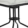 Flash Furniture Lila 28'' Square Table with 2 Rattan Stack Chairs, Black (TLH073SQ037BK2)~#|#~sp144472321_sc7