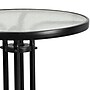 Flash Furniture Bellamy Round Tempered Glass Metal Table (TLH0701)~#|#~sp144472407_sc7