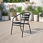 Flash Furniture Metal Restaurant Stack Chair with Aluminum Slats, Black (TLH-017C-BK-GG)~#|#~sp144472459_sc7