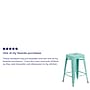 Flash Furniture Colorful Restaurant Counter Height Stool, Mint Green (ETBT350324MINT)~#|#~sp144472566_sc7