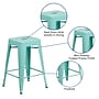 Flash Furniture Colorful Restaurant Counter Height Stool, Mint Green (ETBT350324MINT)~#|#~sp144472567_sc7