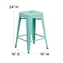 Flash Furniture Colorful Restaurant Counter Height Stool, Mint Green (ETBT350324MINT)~#|#~sp144472568_sc7