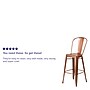 Flash Furniture Colorful Restaurant Barstool with Back, Copper (ET353430POC)~#|#~sp144472617_sc7