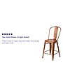 Flash Furniture Colorful Restaurant Counter Height Stool with Back, Copper (ET353424POC)~#|#~sp144472740_sc7
