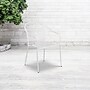 Flash Furniture White Indoor-Outdoor Steel Patio Arm Chair with Round Back (CO-3-WH-GG)~#|#~sp144472764_sc7