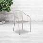 Flash Furniture Light Gray Indoor-Outdoor Steel Patio Arm Chair with Round Back (CO-3-SIL-GG)~#|#~sp144472773_sc7