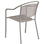Flash Furniture Light Gray Indoor-Outdoor Steel Patio Arm Chair with Round Back (CO-3-SIL-GG)~#|#~sp144472822_sc7