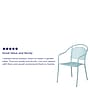 Flash Furniture Indoor-Outdoor Steel Patio Arm Chair with Round Back, Sky Blue (CO-3-SKY-GG)~#|#~sp144472891_sc7