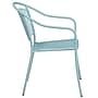 Flash Furniture Indoor-Outdoor Steel Patio Arm Chair with Round Back, Sky Blue (CO-3-SKY-GG)~#|#~sp144472896_sc7