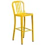 Flash Furniture Colorful Restaurant Barstool with Back, Yellow (CH6120030YL)~#|#~sp144472909_sc7