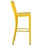 Flash Furniture Colorful Restaurant Barstool with Back, Yellow (CH6120030YL)~#|#~sp144472919_sc7