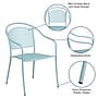 Flash Furniture Indoor-Outdoor Steel Patio Arm Chair with Round Back, Sky Blue (CO-3-SKY-GG)~#|#~sp144472943_sc7