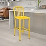 Flash Furniture Colorful Restaurant Barstool with Back, Yellow (CH6120030YL)~#|#~sp144472955_sc7
