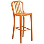 Flash Furniture Colorful Restaurant Barstool with Back, Orange (CH6120030OR)~#|#~sp144472969_sc7