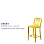 Flash Furniture Colorful Restaurant Counter Height Stool with Back, Yellow (CH6120024YL)~#|#~sp144472984_sc7