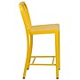 Flash Furniture Colorful Restaurant Counter Height Stool with Back, Yellow (CH6120024YL)~#|#~sp144472985_sc7