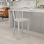 Flash Furniture Metal Slat Back Counter Stool, Silver (CH6120024SIL)~#|#~sp144472989_sc7