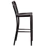 Flash Furniture Colorful Restaurant Barstool with Back, Black-Antique Gold (CH6120030BQ)~#|#~sp144473009_sc7