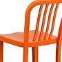 Flash Furniture Colorful Restaurant Barstool with Back, Orange (CH6120030OR)~#|#~sp144473031_sc7