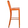 Flash Furniture Colorful Restaurant Barstool with Back, Orange (CH6120030OR)~#|#~sp144473032_sc7