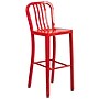 Flash Furniture Colorful Restaurant Barstool with Back, Red (CH6120030RED)~#|#~sp144473034_sc7