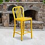 Flash Furniture Colorful Restaurant Counter Height Stool with Back, Yellow (CH6120024YL)~#|#~sp144473070_sc7