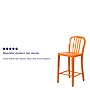 Flash Furniture Colorful Restaurant Counter Height Stool with Back, Orange (CH6120024OR)~#|#~sp144473090_sc7