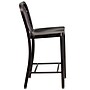 Flash Furniture Colorful Restaurant Counter Height Stool with Back, Black-Antique Gold (CH6120024BQ)~#|#~sp144473103_sc7