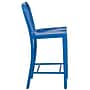 Flash Furniture Colorful Restaurant Counter Height Stool with Back, Blue (CH6120024BL)~#|#~sp144473186_sc7