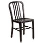 Flash Furniture Black-Antique Gold Metal Indoor-Outdoor Chair (CH-61200-18-BQ-GG)~#|#~sp144473207_sc7