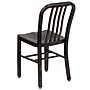 Flash Furniture Black-Antique Gold Metal Indoor-Outdoor Chair (CH-61200-18-BQ-GG)~#|#~sp144473242_sc7