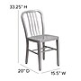 Flash Furniture Silver Metal Indoor-Outdoor Chair (CH-61200-18-SIL-GG)~#|#~sp144473261_sc7