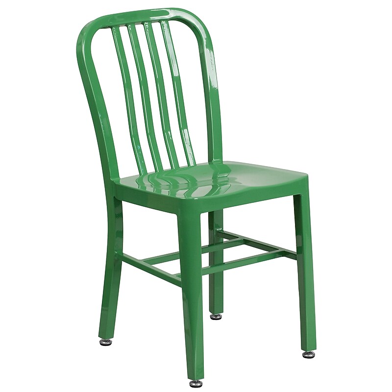 Flash Furniture Metal Indoor-Outdoor Chair, Green (CH-61200-18-GN-GG) image 1