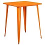 Flash Furniture Nolan Commercial Grade Square Metal Indoor-Outdoor Bar Height Table, Orange (CH5104040OR)~#|#~sp144473325_sc7