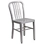 Flash Furniture Silver Metal Indoor-Outdoor Chair (CH-61200-18-SIL-GG)~#|#~sp144473345_sc7