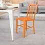 Flash Furniture Metal Indoor-Outdoor Chair, Orange (CH-61200-18-OR-GG)~#|#~sp144473355_sc7