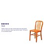 Flash Furniture Metal Indoor-Outdoor Chair, Orange (CH-61200-18-OR-GG)~#|#~sp144473357_sc7