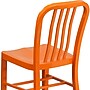 Flash Furniture Metal Indoor-Outdoor Chair, Orange (CH-61200-18-OR-GG)~#|#~sp144473370_sc7